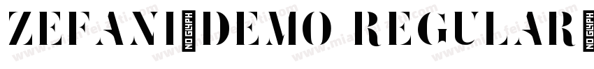 Zefani_Demo Regular字体转换